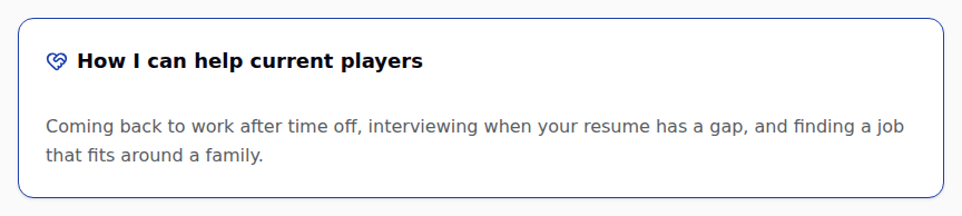 It reads like an offer, not a data field.